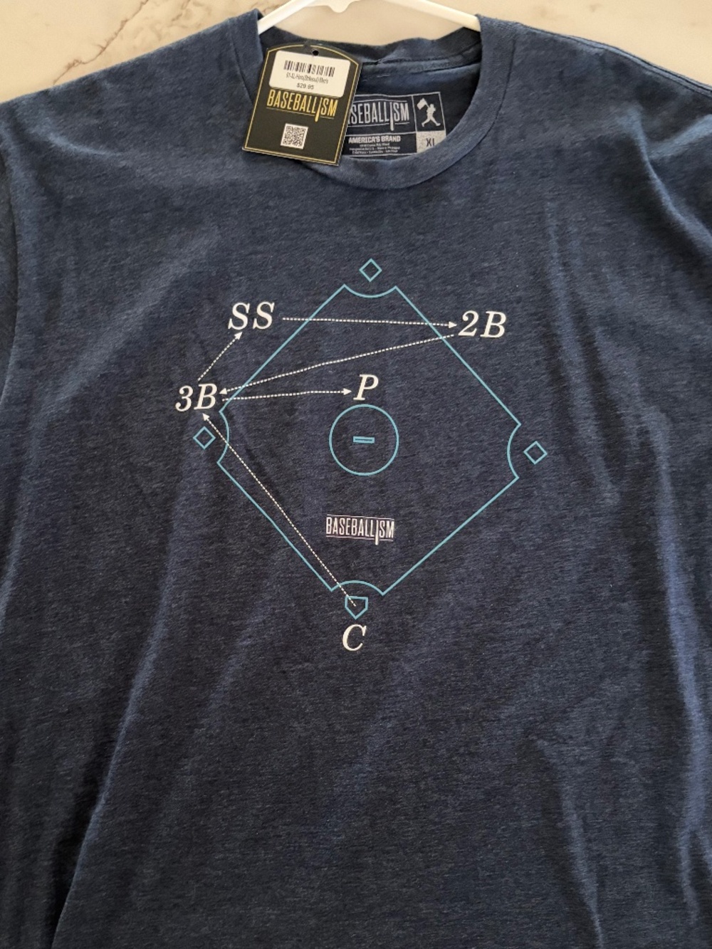 NWT Mens Baseballism T-Shirt Size XL